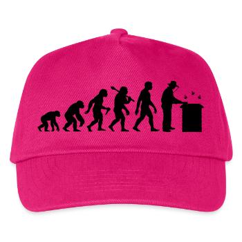 Imker Evolution Bienenzüchter Und Bienenhalter - Kinder Basecap - Fuchsia - Vorne