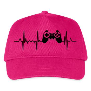 Herzschlag Gaming - Kinder Basecap - Fuchsia - Vorne