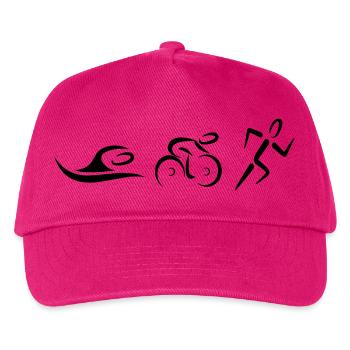 Triathlon - Kinder Basecap - Fuchsia - Vorne