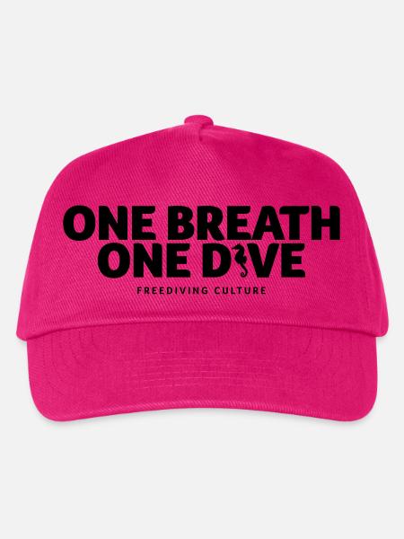 One Breath Freediving Culture - Kinder Basecap - Fuchsia