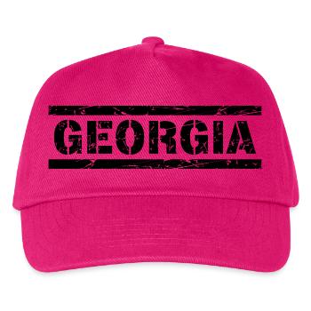 Georgia - Kinder Basecap - Fuchsia - Vorne