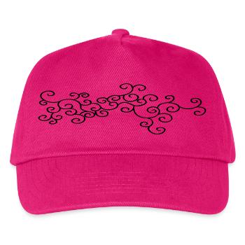 Verzierung Schmuck (Vectorgraphic) - Kinder Basecap - Fuchsia - Vorne
