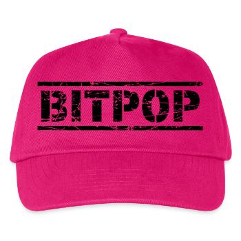 Bitpop - Kids’ Baseball Cap - fuchsia - Front