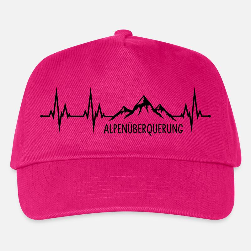 Alpenüberquerung Herzschlag - Kinder Basecap - Fuchsia