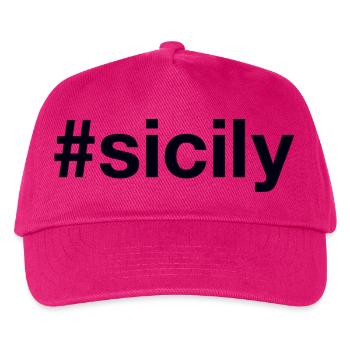 SICILY Hashtag - Kids’ Baseball Cap - fuchsia - Front