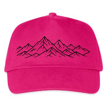 Mountain Landscape Mountains - Kids’ Baseball Cap - fuchsia - Front