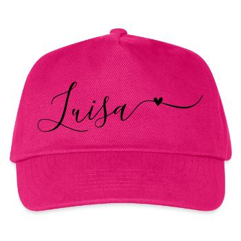 Luisa Surname First Name Decorative - Kids’ Baseball Cap - fuchsia - Front