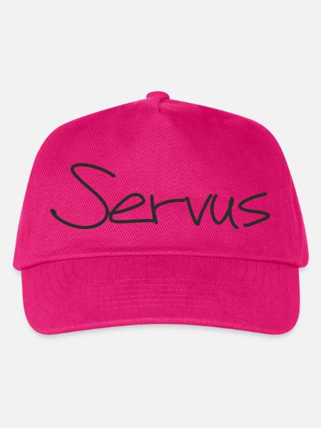 Servus – Bayerisches Textdesign für Shirts & mehr - Kinder Basecap - Fuchsia