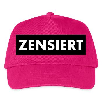 Zensiert Zensur Balken Humorvoll - Kinder Basecap - Fuchsia - Vorne