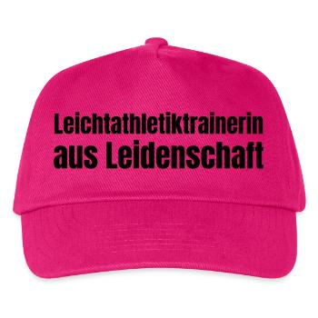 Leichtathletiktrainerin aus Leidenschaft Geschenk - Kinder Basecap - Fuchsia - Vorne