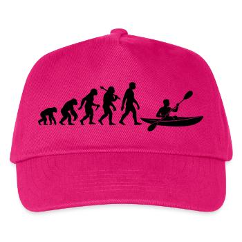 Kajak Evolution Kajakfahrer Für Wassersport Fans - Kinder Basecap - Fuchsia - Vorne