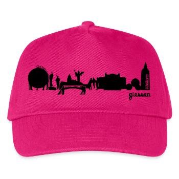 Gießen Skyline - Kinder Basecap - Fuchsia - Vorne