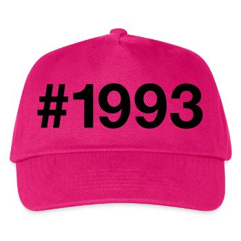 1993 Jahrgang Hashtag 33 Jahre alt 33. Geburtstag - Kinder Basecap - Fuchsia - Vorne