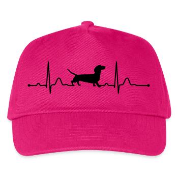 DAGGER - DACHSHUND heartbeat heartbeat - Kids’ Baseball Cap - fuchsia - Front
