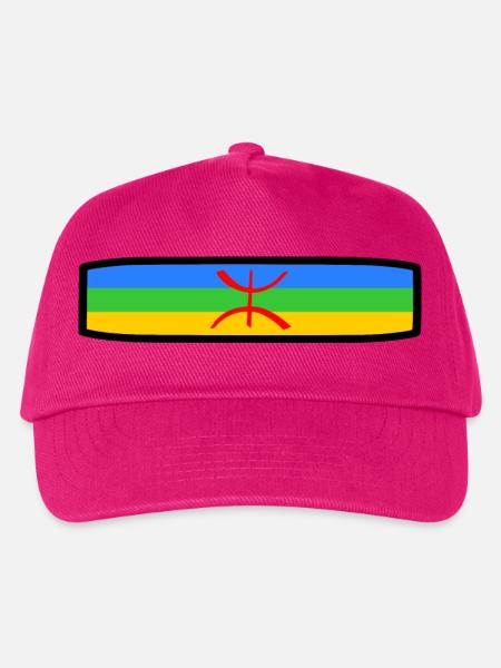 Amazigh Flagge - Kinder Basecap - Fuchsia
