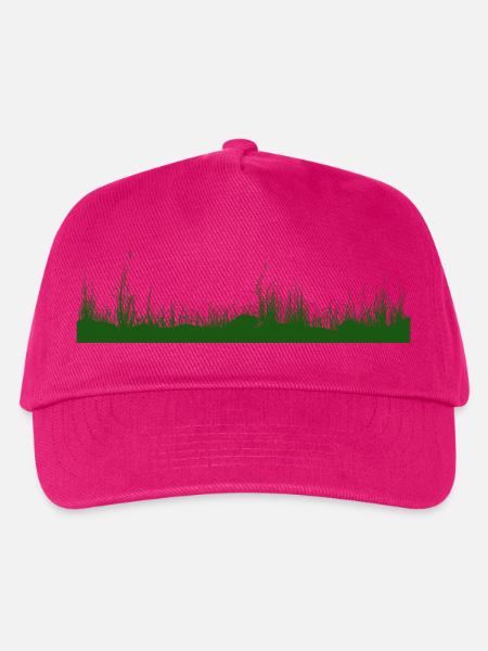 Gras Boden Wiese Graswiese - Kinder Basecap - Fuchsia
