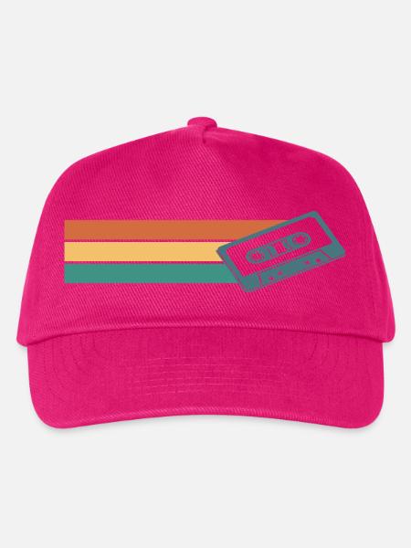 Kassette Retro Vintage - Kinder Basecap - Fuchsia