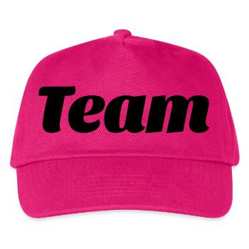 team-- - Kinder Basecap - Fuchsia - Vorne