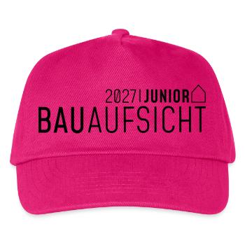 Junior Bauaufsicht 2027 - Kinder Basecap - Fuchsia - Vorne