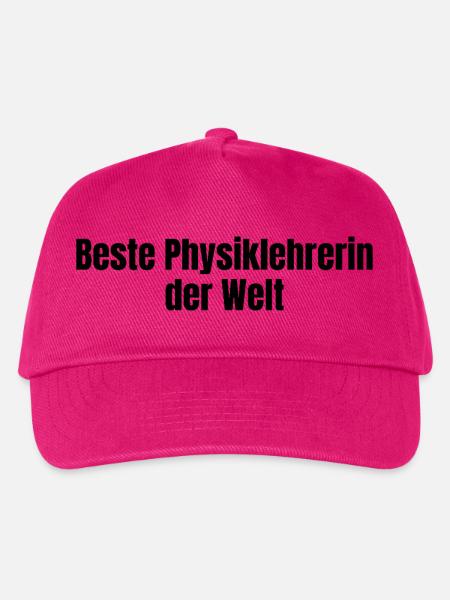 Beste Physiklehrerin der Welt Physik Geschenk - Kinder Basecap - Fuchsia