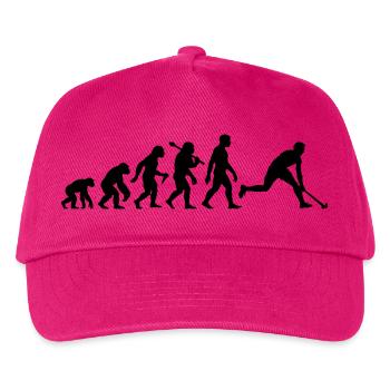 Feldhockey Evolution Für Hockey Spieler Sport - Kinder Basecap - Fuchsia - Vorne