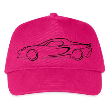Lotus Elise Silhouette - Kinder Basecap - Fuchsia - Vorne