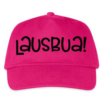 Lausbua, lustige Bayern - Kinder Basecap - Fuchsia - Vorne