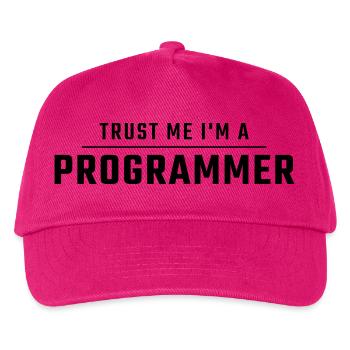 Trust me I'm a programmer. - Kids’ Baseball Cap - fuchsia - Front