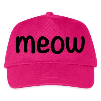Miau - Kinder Basecap - Fuchsia - Vorne