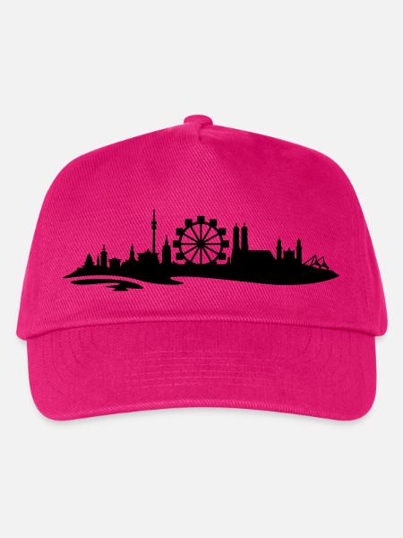 Skyline München Riesenrad 3 - Kinder Basecap - Fuchsia
