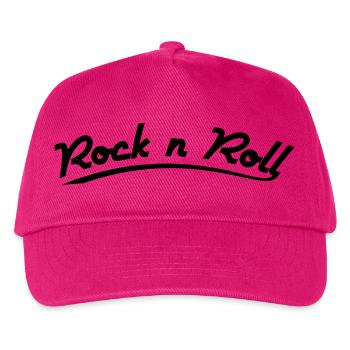 rock n roll design retro vintage style - Kinder Basecap - Fuchsia - Vorne
