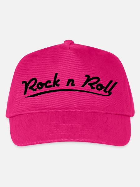 rock n roll design retro vintage style - Kinder Basecap - Fuchsia