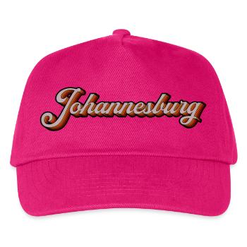 Johannesburg Retro Script - Kinder Basecap - Fuchsia - Vorne