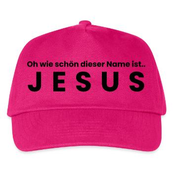 The Name of Jesus - Christian Clothes - Kids’ Baseball Cap - fuchsia - Front