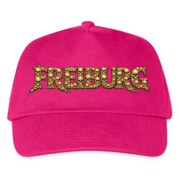 Freiburg Gold Skull Logo - Kids’ Baseball Cap - fuchsia - Front