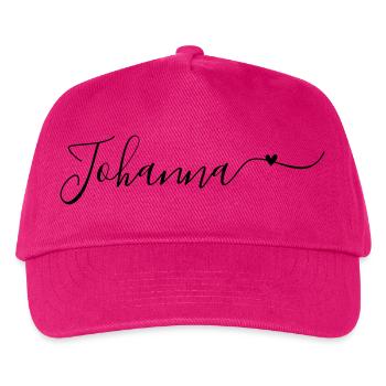 Johanna Surname First Name Decorative - Kids’ Baseball Cap - fuchsia - Front