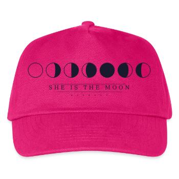 She is the moon - Kinder Basecap - Fuchsia - Vorne