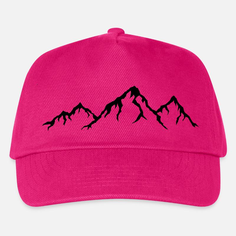 Drei Berge - Kinder Basecap - Fuchsia