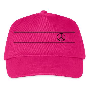 Peace - Kinder Basecap - Fuchsia - Vorne