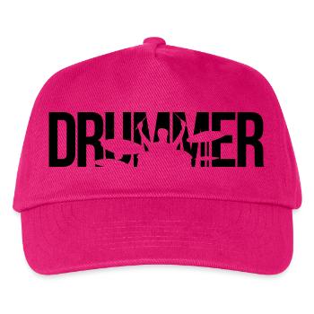 Schlagzeuger - Kinder Basecap - Fuchsia - Vorne