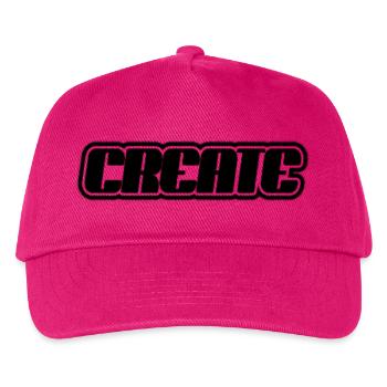 Créer un lettrage - Casquette de baseball Enfant - fuchsia - Devant