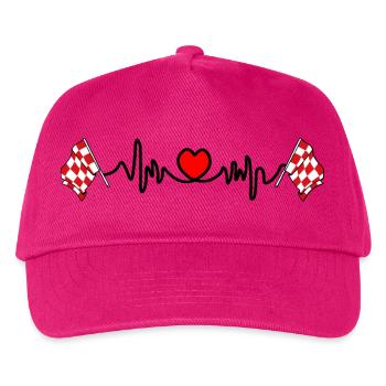 Herzfrequenz-Cardio für die Provinz Nordbrabant - Kinder Basecap - Fuchsia - Vorne