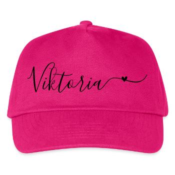 Viktoria Surname First Name Decorative - Kids’ Baseball Cap - fuchsia - Front