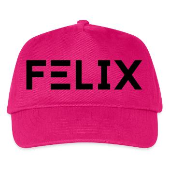 Prénom Felix - Casquette de baseball Enfant - fuchsia - Devant