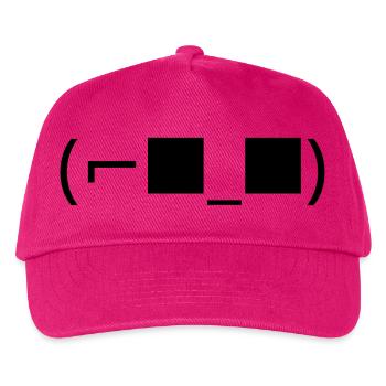 Sonnenbrillen Emoticon (⌐■_■) Deal with it - Kinder Basecap - Fuchsia - Vorne