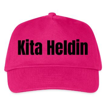Kita Heldin Erzieherin Kindergarten Geschenk - Kinder Basecap - Fuchsia - Vorne