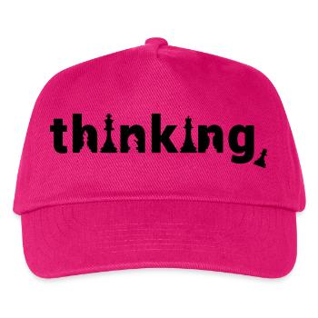 Lustiges Schach Denken Schachspieler Vorausdenken - Kinder Basecap - Fuchsia - Vorne