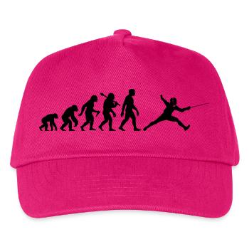 Fechten Evolution für Fechter Fechtsport - Kinder Basecap - Fuchsia - Vorne