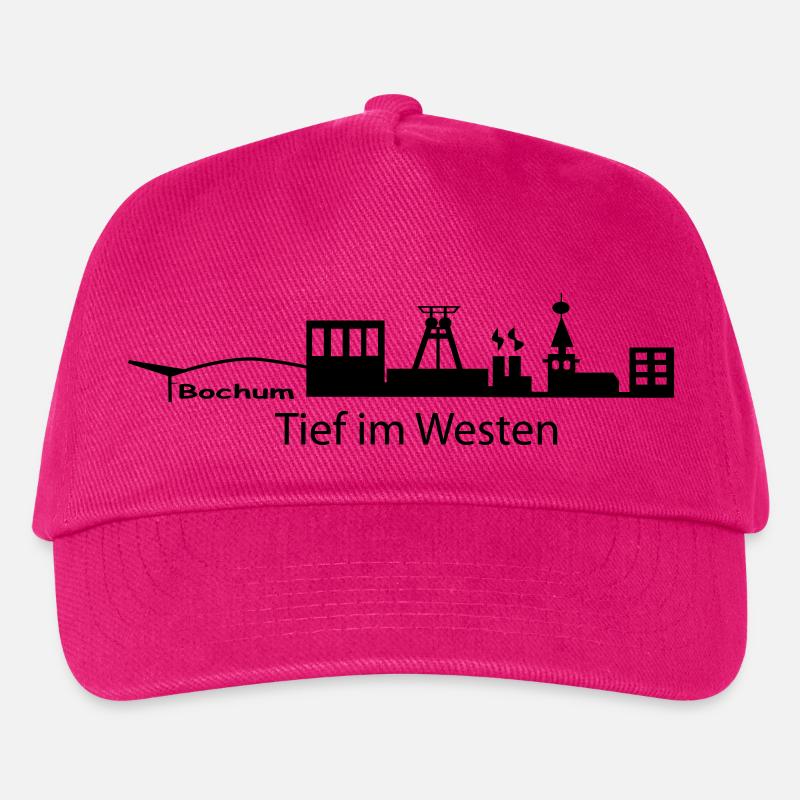 Skyline Bochum Tief im Westen - Kinder Basecap - Fuchsia
