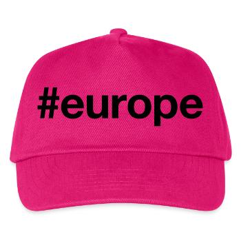 EUROPA Europe Hashtag - Kids’ Baseball Cap - fuchsia - Front